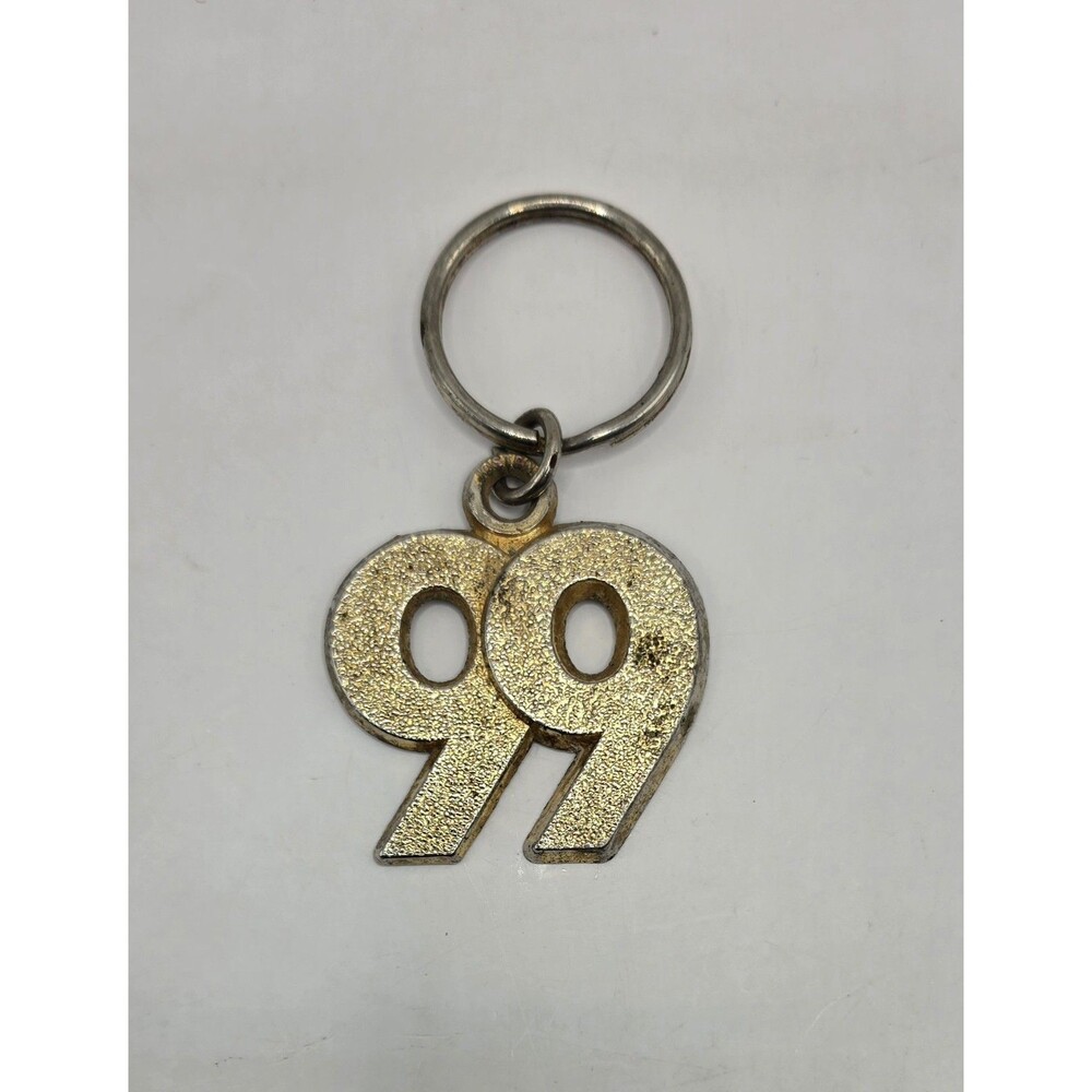 Vintage Keychain 99’ Metal Key Ring 1999 Graduation Birth Year Hang Tag